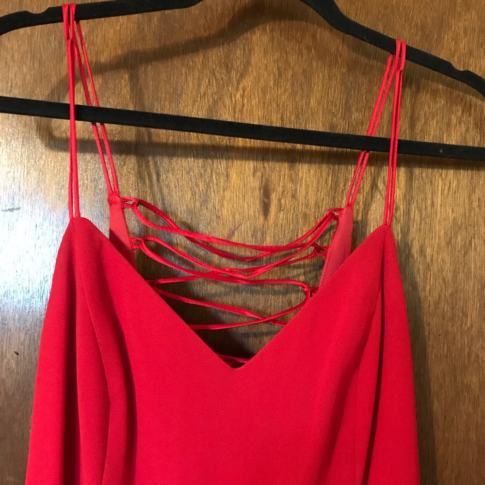 sexy red cocktail dress